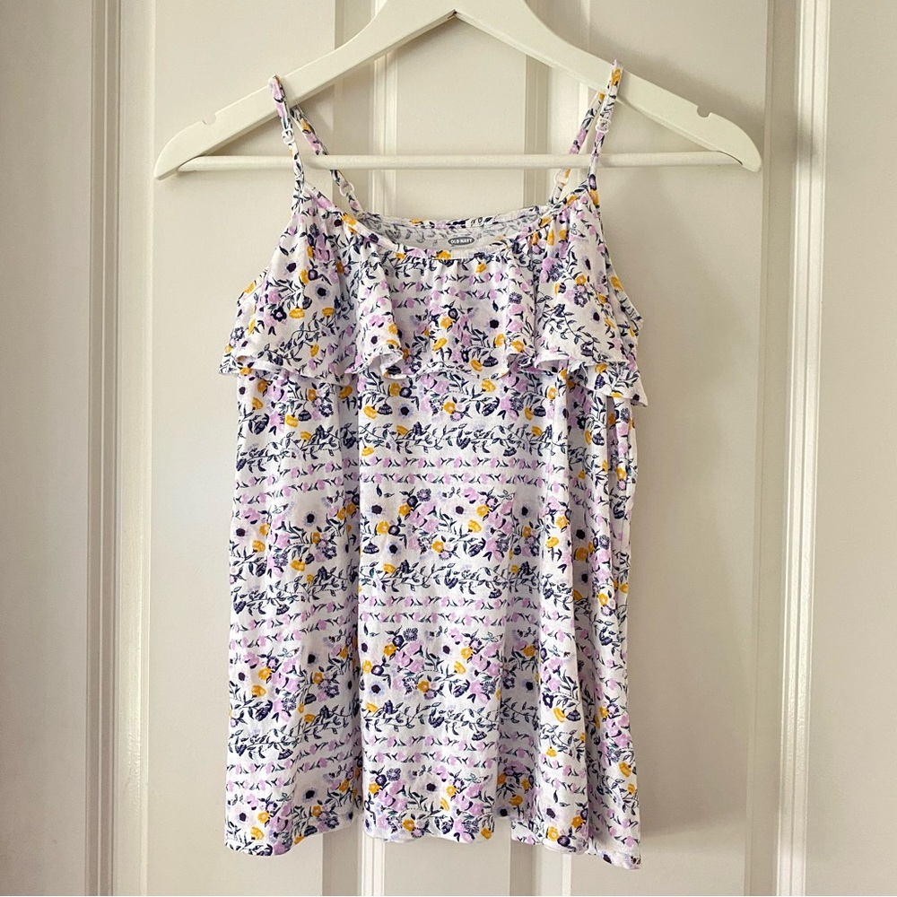 🌸3/$30🌸 Old Navy Floral Tank Ruffle Top